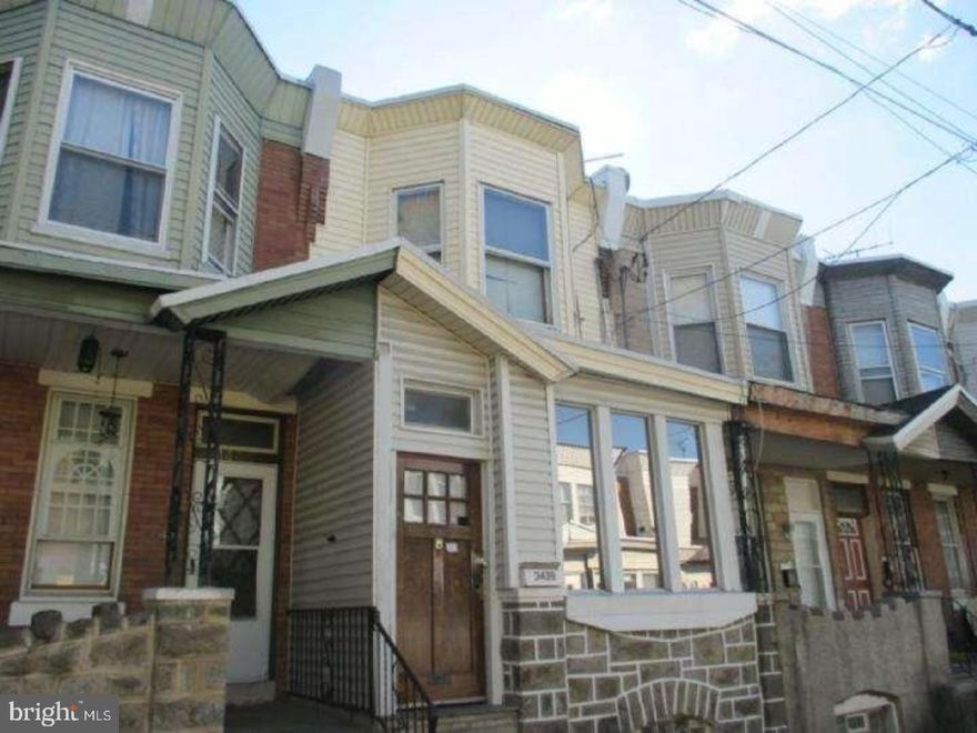 Welcome to this large 3 bedroom home in Kensington. Enter home into sunroom/enclosed porch. 1st floor offers original hardwood flooring with exposed brick walls. Spacious dining room. Kitchen and bathrooms have been upgraded. Lots of wood cabinets, ceramic tile flooring and tile back splash. Rear yard for summertime fun. 2nd floor offers three nice sized bedrooms original wood casing around bedroom door. Basement is currently being used as a 4th bedroom. Full bath with stand up shower. Laundry room also in basement. Original wood and exposed brick features makes this home a must see. Currently tenant occupied.
