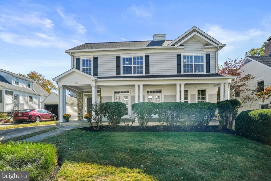 Built in 2004, this  4BR/4.5BA colonial is on quiet street with sidewalks & easy walk to Bradley Hills ES.  In desirable Whitman HS district.  Wonderful open floor plan, refinished wood floors, freshly painted, detailed moldings, oversized windows, generous closets & storage space, large front porch, deck with gas line for grill, & 2-car garage.  Zoned HVAC system, upper level laundry room & 2024 roof. <br/><br/>Island kitchen has granite/SS, breakfast area, walk-in pantry,  & is open to large family room.   Owner's suite with FP, wet bar, dual walk-in closets, & luxury BA w/jetted tub, separate shower, & dual vanities.  Main level features an office/den & separate living & dining rooms. Finished lower level with full bath & huge storage area.  Some pictures are virtually staged.