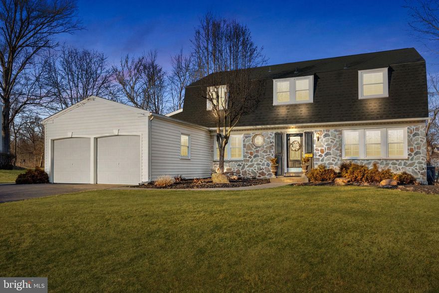 Stress-free and move-in ready at its finest located in stunning Bucks County! 1909 Palomino Drive sits in one of the most convenient locations to major stores, outlets, supermarkets, restaurants, bars and entertainment, and major highways. And last but not least, less than a quarter mile down the street from a wonderful elementary school. Located in the award-winning Central Bucks School District, our newest listing invites a fantastic living experience, not just within the walls of the home, but everything that surrounds Palomino Drive and the adjoining community. Having had an excellent addition during their ownership, this 4 bedroom 2.5 bathroom home now boasts 2700 ft.² of finished living space. Almost every window in the home has been recently replaced, new plantation shutters, roof only 3 years old, and well-maintained throughout. As you enter the front door, to your right is a spacious living room and to your left is a spacious dining room + 1/2 bath with stairs directly in-between. As you walk through the living room, you cross through a great office space which drops down into the new edition family room with access to scenic patio and backyard space with jacuzzi. As you walk through the dining room, you enter into the recently renovated kitchen area with 3 year old appliances with ample seating and space for gathering. Just outside the kitchen is an extremely large and expanded breakfast nook with a gas fireplace that can easily be converted back to wood. Upstairs, you will find 4 generously sized bedrooms and two full bathrooms. Last but not least, if you are looking for additional storage space, or even the ability to finish off more living space (668 ft.²), the basement has been recently waterproofed and mechanicals in great condition. Super dry and super clean and ready for your vision. Looking forward to sharing this gem with all of you.  *Virtual Staging used in 1 bedroom photo*