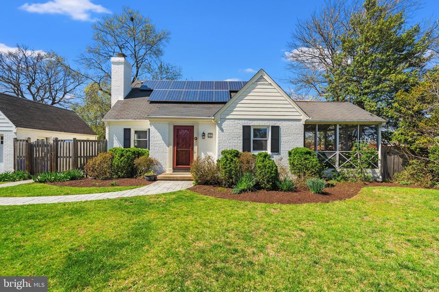Open Saturday, 4/12, 1 to 3 & Sunday, 4/13, 2-4  TTR Sotheby’s and The Burr Group are excited to present this charming 4-bedroom, 3-bathroom Cape Cod home, ideally located in the sought-after Woodmoor neighborhood. The current owner has made significant upgrades, including a beautifully expanded and renovated kitchen and dining area. The space features elegant granite countertops, stainless steel appliances, and an impressive breakfast bar that flows seamlessly into a spacious screened-in porch with a vaulted ceiling. Beyond the porch, you'll find a private, renovated patio, offering a peaceful retreat. An additional patio, also offering excellent privacy, is located on the other side of the home, providing even more space for outdoor living and entertaining.

Additional recent improvements include fresh paint throughout and refinished hardwood floors. The upper level boasts two generously-sized bedrooms, while the main and lower levels each offer additional bedrooms and bathrooms, providing ample space for family and guests. Other highlights include a cozy wood-burning fireplace in the living room, a one-car garage, and leased solar panels, which have been in place for over a decade, helping reduce electricity costs.

The home is just a short walk from three schools, as well as the newly updated Pinecrest Park, which features ADA-compliant alterations, a multipurpose field, walking paths, tennis courts, a large playground, and a community center available for rent.

Woodmoor, located only 1.5 miles north of the D.C. line, offers a charming, small-town feel with easy access to everything the DMV area has to offer. The neighborhood is within walking distance of schools, Pinecrest Park, and the iconic Woodmoor Shopping Center. For outdoor enthusiasts, nearby Northwest Branch hiking trails and Sligo Creek Park's multi-use paths provide a variety of recreational opportunities. The home’s central location also offers quick access to downtown D.C., Silver Spring, Baltimore, and Northern Virginia.