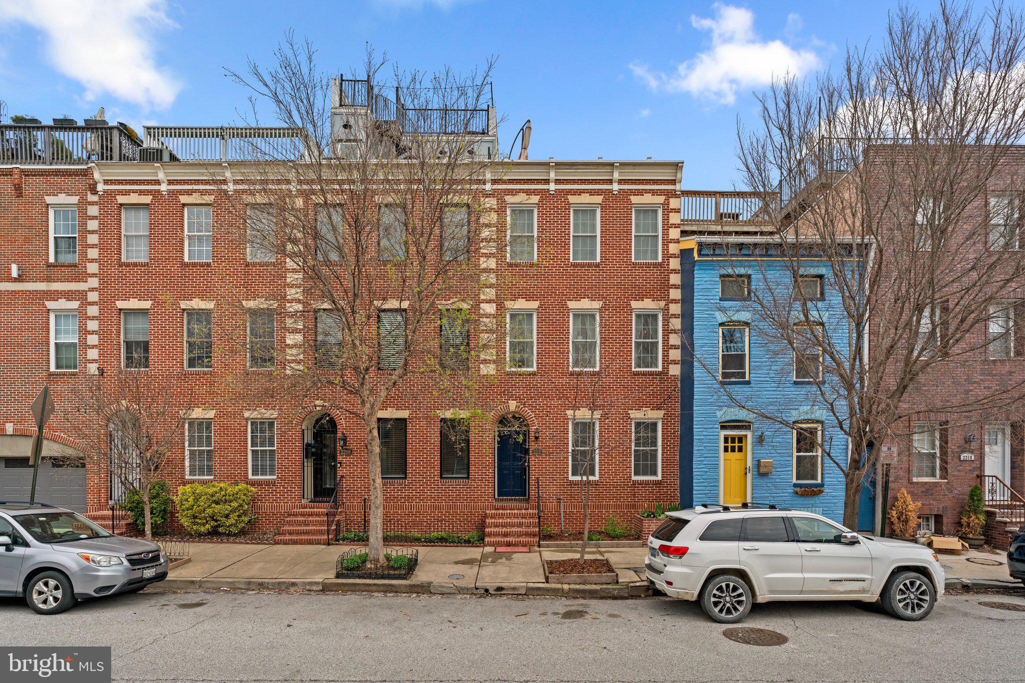 Live in the heart of the city and park in your private garage at 2212 Essex Street!
**VA Assumable Mortgage at 2.75% - Ask Agent for Details**
This fully renovated three-story rowhome features luxury amenities including:
Renovated bathrooms including marble tile-surrounded spa tub and glass shower in primary
bath,
New hardwood floors throughout,
Renovated kitchen with stainless appliances, tile floor & coffee bar,
Huge rooftop deck with water view,
Large second-floor deck off kitchen with morning sunlight,
Ceiling fans with independent light and fan operation in every room,
Custom en suite primary closet,
Second-floor laundry with Samsung appliances,
New custom double-pane windows,
Tesla charger in garage,
Tree-lined street with new traffic calming measures,
Security System, Smart lock on front door and garage door.
This home is nestled right where Canton and Fells Point meet, and boasts the following
opportunities:
Hampstead Hill Academy School Zone!
2 blocks from Patterson Park “Baltimore’s Backyard”,
1 block from the Waterfront Promenade,
0.5 miles from Fells Point,
0.7 miles from Canton Square,
1 mile to I-95 and I-895 access,
Within 1 mile of Safeway, Whole Foods, CVS, Harris Teeter, Target, Merritt Athletic Club, and
more! Also, there's no HOA and the home is permitted to add a fourth floor.