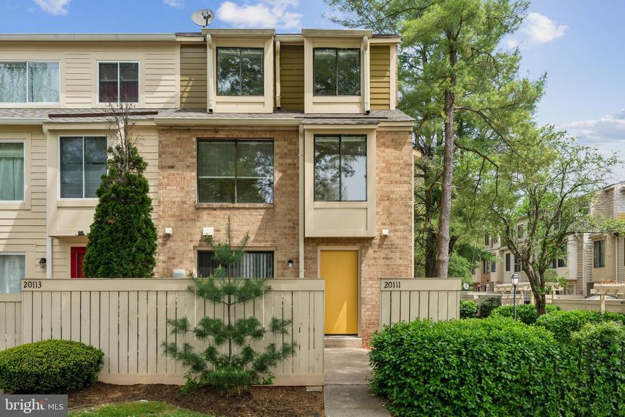 Gorgeous! Welcome to this newly updated end unit townhome! With 3 bedrooms, 2 full and 1 half bath, there is room for everyone! Open concept main level with island seating. Private primary bedroom on the top floor with full bath and 2 closets - 2 additional bedrooms and other full bath are on the second floor.  Main level walks out to the back patio. One assigned parking spot and lots of visitor parking. Great location and community amenities. Baseball Field, Basketball Courts, Jog/Walk Path, Lake, Pool, Tennis Courts, Tot Lots/Playground,   Community bus stop, Easy access to 370, 270, 355  and the metro.