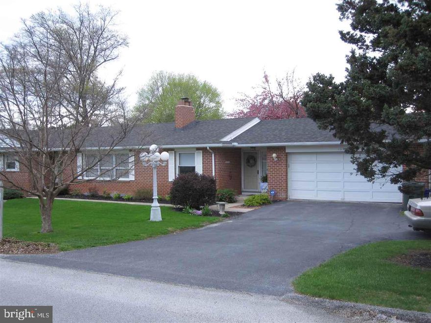 Offering a large 3258 sq. ft. ranch with 4 bedrooms and 2 1/2 bath.  House has large rooms with formal dining and living rooms with real oak flooring, ceramic tile hall and kitchen.  Basement has a 26x19 foot family room with wood floors, exercise room and workshop.  Outside features large deck, fenced yard and a large utility shed that is 8x12.  Come and look!