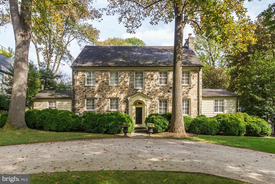 Charming field stone Colonial located in sought after Wesley Heights with 6BR,3BA,2HB with spacious rooms and hardwood floors through out, LL with storage and rec room, beautiful garden and 2 car GARAGE!