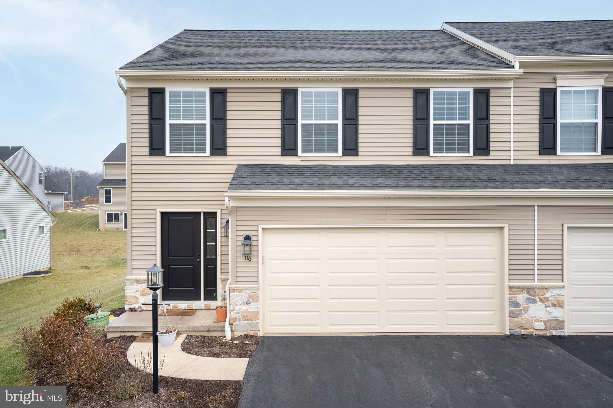 Located in the Village of Nittany Glen, this 3-bedroom, 2 ½-bath duplex offers a practical layout with an open floor plan and back patio, making it great for entertaining. The upstairs owner’s suite features a double vanity en suite and a walk-in closet, while the second-floor laundry adds convenience to daily living.
The home also includes a 2-car garage and an unfinished basement which offers potential for additional bedrooms, bathrooms, or a wet/dry bar. Built in 2021, this property provides the benefits of a newer build without the wait. Football fans can rejoice with the ease of a 9 minute drive to Beaver Stadium!
The COA fee covers lawn care, snow removal, trash service, and access to the clubhouse, exercise room, and in-ground pool. Surrounded by mountain views in a growing neighborhood, this home combines comfort with low-maintenance living. Don't miss your chance to live in this vibrant community!