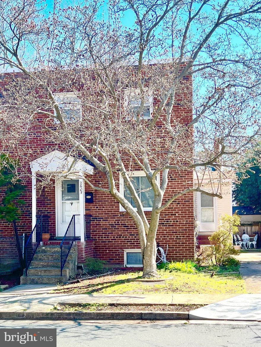.o8 mile to East  Falls Church Metro! Three TRUE bedrooms on upper level! Highly rated Arlington County Schools! Driveway parking with easy access to kitchen for easy unloading! Private yard for pets & play! 500 feet from W&OD Trail! Everything you could want all bundled into this charming three level brick duplex. Main & upper levels have beautiful walnut stained hardwood floors. Lower level with exterior access and full bath could be 4th bedroom.  Full size washer dryer in laundry room off kitchen. Charming  wood steps to upper level with curved banister.  Perfectly painted in neutral grey shade and ready to move in to! Seller prefers quick close so don't wait.  Come see this home before it's gone! Professional photos coming soon.