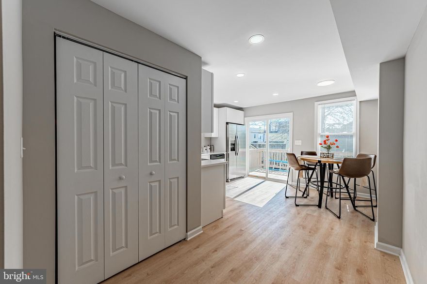 ********* Seller is motivated! Bring all offers! ************

 Welcome to 1221 Dellwood Ave in Baltimore, a beautifully updated 2-bedroom, 1-bath home offering stylish and comfortable living across two levels. The bright, open-concept main level features fresh neutral tones, recessed lighting, and durable wood-style flooring, flowing into a renovated kitchen with crisp white cabinetry, stainless steel appliances, sleek countertops, and a convenient breakfast bar for casual dining. Large windows and a sliding glass door fill the space with natural light and provide access to the rear deck, perfect for relaxing or entertaining. Upstairs, you’ll find two well-sized bedrooms and a full bath designed for comfort and functionality. Situated on 0.04 acres, this low-maintenance property offers manageable outdoor space, while electric cooling and natural gas heating ensure year-round efficiency and comfort. Move-in ready and thoughtfully updated, this home is an excellent opportunity in a convenient Baltimore location.