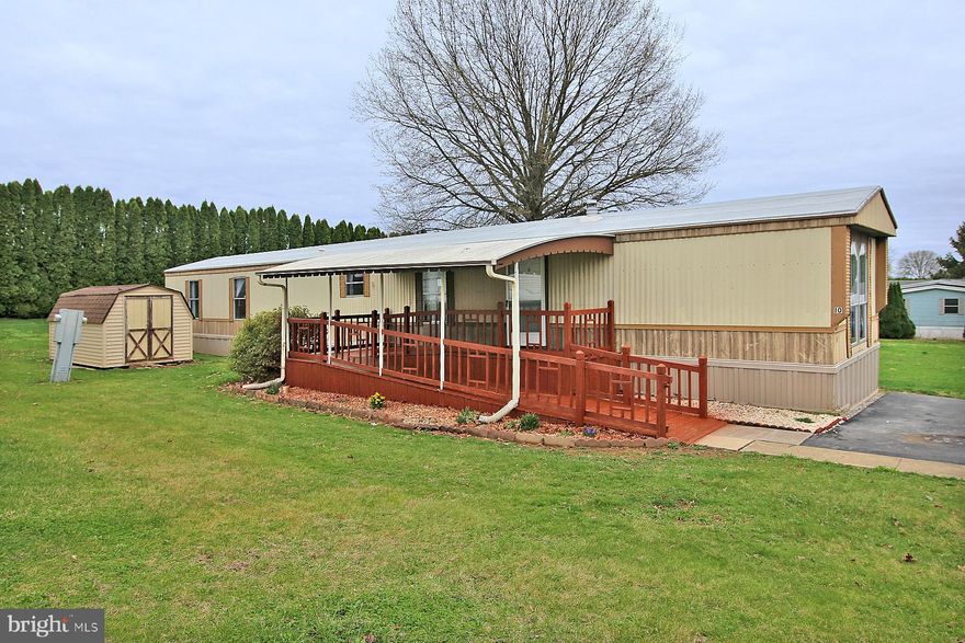 Comfortable & Affordable 55+ Living in Myerstown!
Welcome to easy living in this charming 2-bedroom, 2-bath modular home, perfectly situated in a peaceful 55+ community. Major updates have already been taken care of for you — including a new roof, water heater, and central A/C, all installed within the past year, offering true peace of mind.

This home features low taxes and affordable lot rent, making it a smart and budget-friendly choice. Enjoy the convenience of one-floor living and make it your own — it's move-in ready or simply update the flooring and paint to match your style.

Relax in the bonus 3-season room, perfect for summer evenings, or unwind on your covered deck with a good book and a breeze. Don't miss this opportunity for low-maintenance, carefree living in a welcoming community!

No pets on the 55+ side.