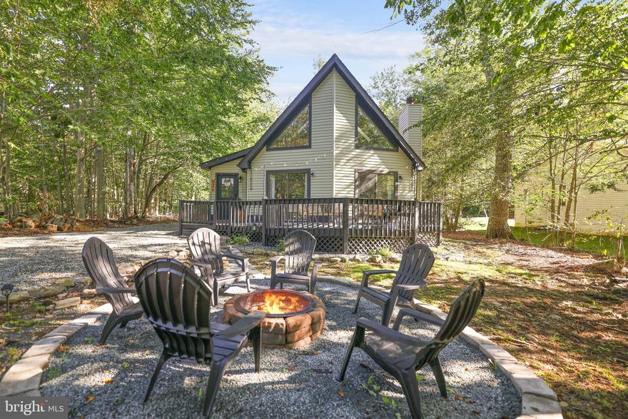 **Atttention Investors** This property is short term rental approved for Coolbaugh Township and is being sold with all furniture!!! 
Welcome to this stunning chalet located on a quiet road in the heart of the Poconos. Featuring three bedrooms, two bathrooms, and soaring vaulted ceilings, this property offers a balance of tranquility and fun. The home boasts a newer roof (2023) and a new split unit AC system (2023)  providing added value and peace of mind. Inside, you'll find an open floor plan filled with natural light, a cozy fireplace for relaxing evenings, and an inviting deck and firepit ideal for entertaining or enjoying the serene surroundings.This property is situated in a short-term rental-friendly community, making it a great investment opportunity or a perfect primary or vacation residence. With low HOA fees, you'll enjoy access to incredible amenities, including  country club access, lake, golf course, pool, tennis courts, playgrounds, and more. Located close to popular Pocono attractions, this home is ready to deliver on all your needs. Don't wait to schedule your showing today and make this your home away from home! Financials can be provided upon request. 


*Seller/listing agent is a licensed PA realtor*
