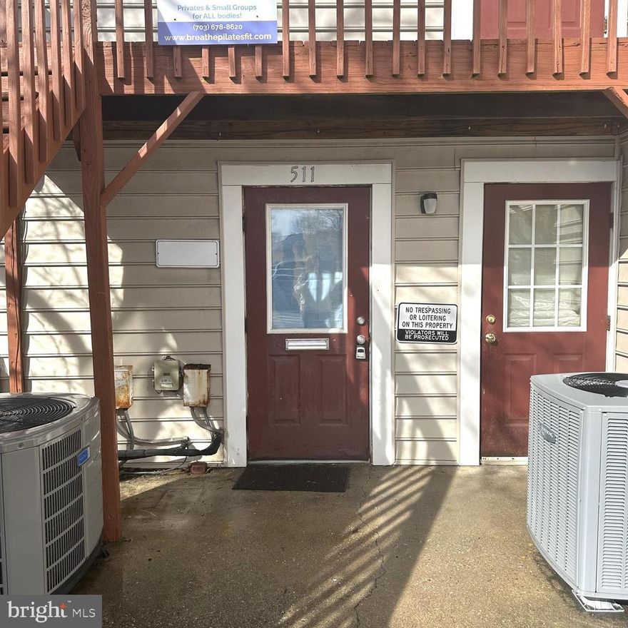 550 +/- sq. ft. of 1st floor office space in the heart of La Plata, MD. 2 private offices (one with reception window).  Private restroom. 2 storage closets. Tenant is responsible for all utilities furnishing the space including separately metered electric, cable/wifi, water bill, and janitorial services for the space. Landlord provides dumpster for Tenant's use. Tenant shares open parking with other Tenants in the building.