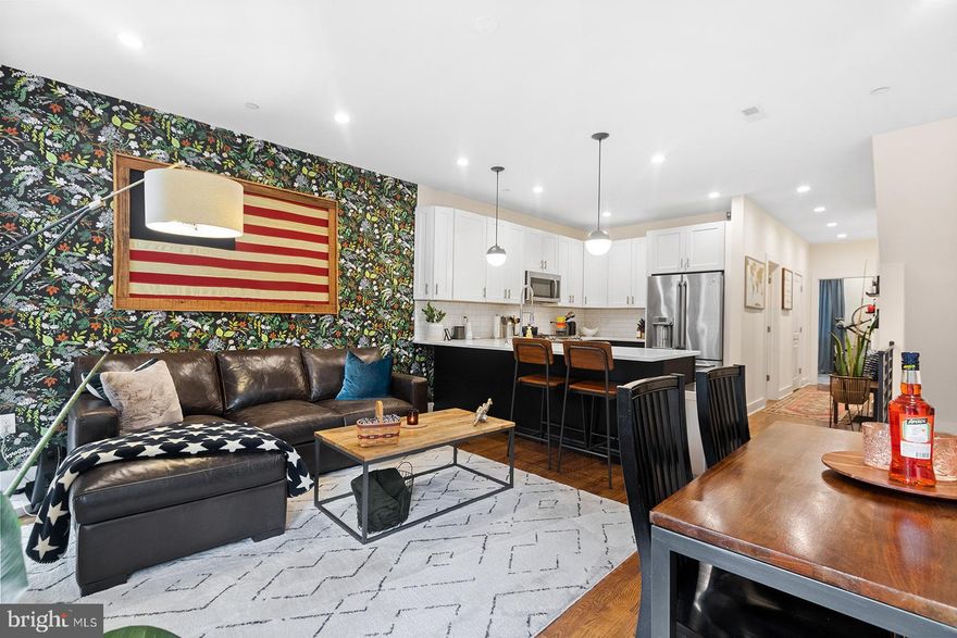 START LIVING YOUR BEST CITY LIFE!!! Welcome to the condo community of Nickel Park in Olde Kensington, built in 2017. Take advantage of this opportunity to rent this beautiful 2-bedroom, 2-bathroom unit, perfectly suited for entertaining, with designated parking. This well-maintained newer construction condo is sure to impress! Enter this main floor unit from 5th Street through a shared entryway. Located on this level you will find a bedroom with ample closet space, spacious 3-piece hall bath, and coat closet. The heart of this unit is the open kitchen with stainless steel appliances, two toned cabinetry, subway tile backsplash, with white granite countertops that provide counter seating. The large living/dining room combo offers rear access to your assigned parking located directly outside your back door (utilize the outside outlet to charge your electric car). The lower level provides extra living space, storage, laundry room and over-sized primary suite with full bath offering a walk-in glass door shower and a double-sink vanity. Throughout the unit you will find hardwood floors, high ceilings, recessed lighting, and large windows that provide ample natural light. An on-site community dog park is available for residents to make time with their furry family members an added luxury. Perfectly located within walking distance of all the fantastic dining, nightlife, coffee shops, boutique & name brand shopping that Northern Liberties, Fishtown and Olde Kensington areas have to offer… the Piazza, Jerry’s Bar, Standard Tap, Johnny Brenda’s, Frankford Hall, Fette Sau, La Colombe, Suraya, Evil Genius, Human Robot, and Suttons. Enjoy easy access to public transportation, the Girard Avenue corridor, local bridges, major highways and only minutes away from Center City. THIS IS A REAL GEM! Schedule your tour today.
***PETS PERMITTED ON A CASE-BY-CASE BASIS WITH A $500 NON-REFUNDABLE PET FEE.***