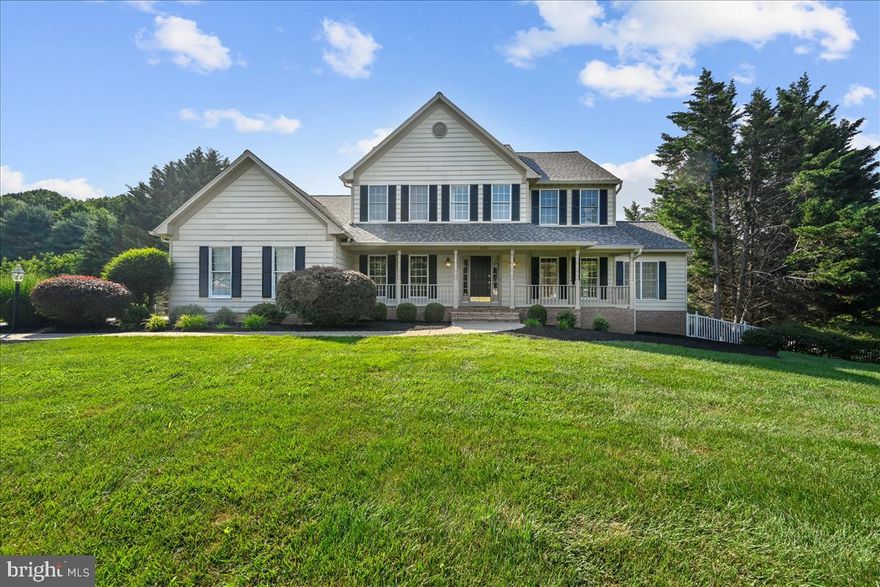 RARE OPPORTUNITY! This custom-built BRANDYWINE model by award winning Williamsburg Builders is READY TO MOVE IN.  This Transitional Colonial with 5 bedrooms, three and a half baths, and three car side entry garage is located on a 1.07 lot and a nearly maintenance free exterior. The Main level is complimented with an Open Foyer, Den, New carpet throughout with gorgeous hardwoods, formal living & dining room and family room gas fireplace. A sunroom with 3 walls of windows leads to a private deck overlooking the pool with newly replaced railings and Trek planking. Newly installed granite counter tops and appliances (Cooktop, Oven and Dishwasher) in kitchen opens to the newly installed a separate large deck with newly replaced railings and TREK planking. Upper level includes spacious bedrooms, updated hall bath and an owner's suite which has a beautifully updated bathroom and generous closet space. Lower-level recreation room with new carpet, sliding walkout door to refurbished in-ground pool with a concrete patio compliments an amazing in-law/au pair suite complete with 2nd kitchen, private living space and full bath. Perfect for entertaining! Completing the lower level, you will find an abundance of storage and fully wired work room. Fully fenced rear yard with a huge shed. Buried propane tank is owned. This home is tucked away in a beautiful neighborhood convenient to schools, shopping and restaurants. (New well holding tank, newly paved driveway, newly painted throughout, all new carpet, new water heater 2021, Roof 2017, Gutters 2017.)