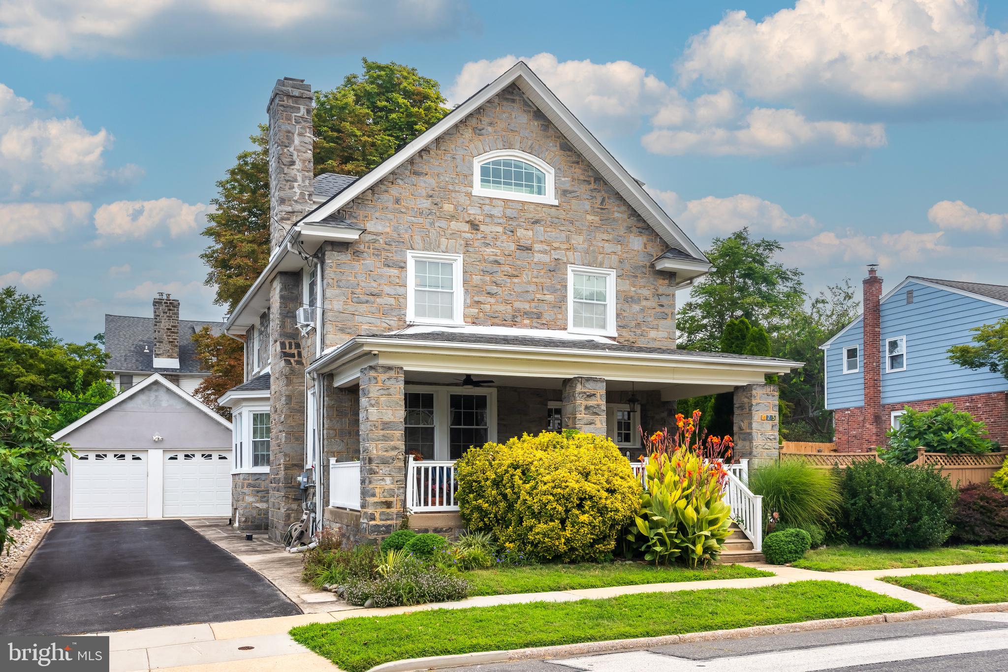 Drexel Hill is the No. 2 city in Consumer Affairs' Pennsylvania Cities List of the Best Places to Move To in Pennsylvania!* This Drexel Hill Beauty was built in 1924 and has been meticulously updated to preserve its historic charm. Enter through the spacious covered front porch and into the foyer adorned with wood floors and unique moldings. Your eyes are immediately drawn to the wooden staircase and the intricate stained-glass window. To your left lies the living room, a cozy space defined by its stone fireplace. The living room flows seamlessly into the dining room, which features a bow window and a deep windowsill. Adjacent to the dining room is the bright butlers pantry, boasting original cabinetry and countertops that provide ample storage. This area is adjacent to the kitchen, which has been thoughtfully updated with wood cabinets, granite countertops, and stainless steel appliances including a gas range, microwave, and refrigerator. The back staircase leading to the kitchen has been cleverly repurposed as a pantry closet on the first floor, and a hall closet on the 2nd floor. Continuing towards the rear of the house, you find the combination laundry room and half bath, outfitted with a separate water closet and a utility sink for convenience. Ascending the turned staircase to the 2nd floor, you arrive at a large landing that offers access to storage closets. On this floor there are three generously sized bedrooms, each featuring wood floors. The main bedroom offers a sitting or exercise area, a large walk-in closet plus two small closets, perfect for organizing personal belongings. The updated hall bathroom, accessible from both the main bedroom and the hallway, showcases new flooring, a modern vanity, tub/shower, and a linen closet. The second bedroom also benefits from built-in cabinets and drawers, perfect for a home office. The third bedroom faces the back yard. Venturing up to the third floor, you discover two unique bedrooms characterized by their distinctive angles, both featuring wood floors. The full bathroom has been updated to include a charming claw-foot tub/shower and a stylish vanity with a vessel sink, blending vintage aesthetics with contemporary functionality. The full basement is clean and open, with many areas for storage, and where you will find some of the recent updates. A back-up solar generator for the solar panels, providing energy efficiency and reducing utility costs. The recently installed furnace which ensures that the home remains warm and comfortable during colder months. The tankless water heater offers on-demand hot water, increasing efficiency and saving space. There is a whole house water filter & softener so you will enjoy clean and soft water throughout the home. And the upgraded whole house electrical system which has been modernized to meet current standards. Moreover, the owner is offering a transferable home warranty for the remaining approximate 3 years of a 5-year contract, providing peace of mind for the new homeowners. Don’t miss the private, fenced yard that serves as your personal retreat. The covered patio, equipped with lights and a fan, is ideal for dining or lounging while overlooking the yard. The large side yard offers a versatile play area with room for gardens. Additionally, a large storage shed provides ample space for storing gardening tools, outdoor equipment, or seasonal items. Access to a 2-car detached garage is a breeze, either from the side door accessed from the yard, or from the resurfaced driveway that accommodates up to 3 cars. There are over $130,000 in upgrades over the past 3+ years. This property is conveniently located with easy access to local schools, parks, & shopping centers, and is within 10 miles of downtown Philadelphia. Schedule a visit today. *(Michael Vyskocil Published April 23, 2025)