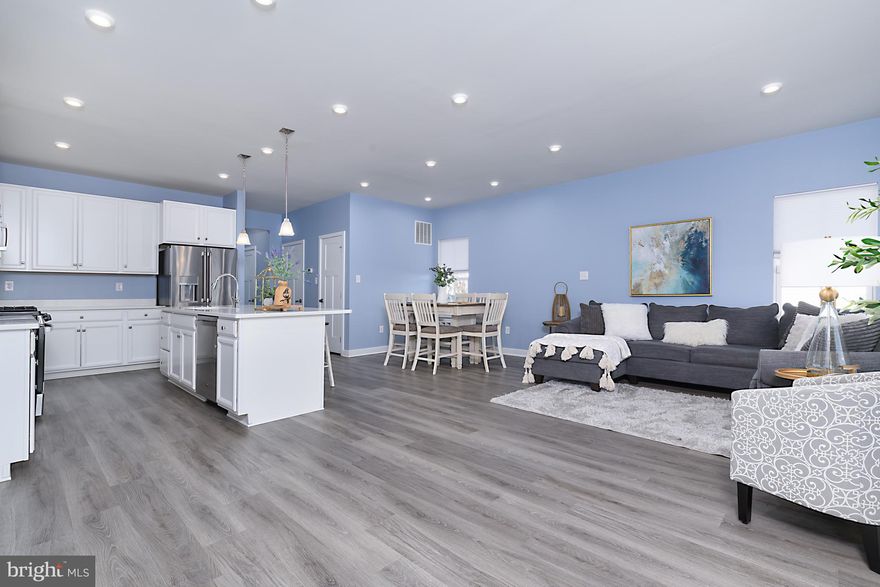 25K PREMIUM LOT.....Yes this is the one! Welcome to this charming 3-bedroom home with 3.1 bathrooms in The Preserve at Deep Creek located in Middletown, DE just minutes from plenty of dining, shopping, the 301 highway to connect you to all major roads and a great park across the way with walking trails, fishing, 2 large dog parks, an amazing tot lot, gazebo with bbq grills to host a fun day out and so much more ..... This traditional town home is a corner unit backed to open space..... so not only is it one of the best lots because of its large side yard, open space behind you and additional parking across the street .... I can promise you its the best lawn (my clients pride themselves in their maintenance of it ) to top it off they added a large 16x14 treks deck to enjoy all the views of this lovely property.  As you enter this home you will notice the updated and well kept freshly painted home with great living space. As you head back to the heart of this home you are greeted by a spacious living area perfect for relaxation and entertaining. The kitchen is equipped with a very large island, all modern appliances, tons of counter tops, beautiful white cabinets with white quartz and tons of natural light.  Heading upstairs you will find three c bedrooms, 2 full bathrooms, upstairs laundry, great closet space.  The finished basement is one of my favorites .....what great space, large egress window giving off nice natural light, tons of space to entertain and a full bathroom.....This is the one....Last but not least residents will have access to the community pool, a gym and an area to go play basketball and other activities .... so much to offer - LAWN CARE INCLUDED