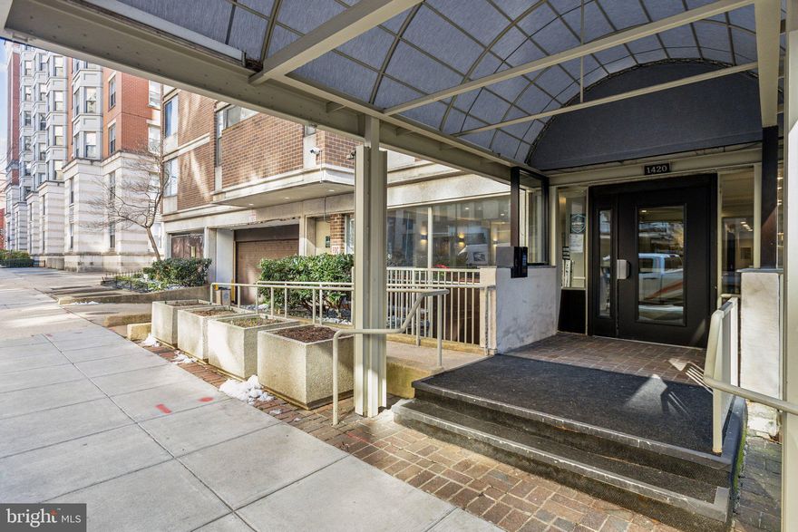 Lovely studio condo in the heart of DC just steps away from Logan circle! Here at 1420 N St., you're only blocks away from multiple metro stations, making this location ideal for getting to anywhere in the DC metro area with ease. Access to entertainment, grocery stores, and an abundance of bars & dining options is a breeze! This condo is perfect for embracing the DC lifestyle at its best! Condo fee includes all utilities and a 24 hour concierge.