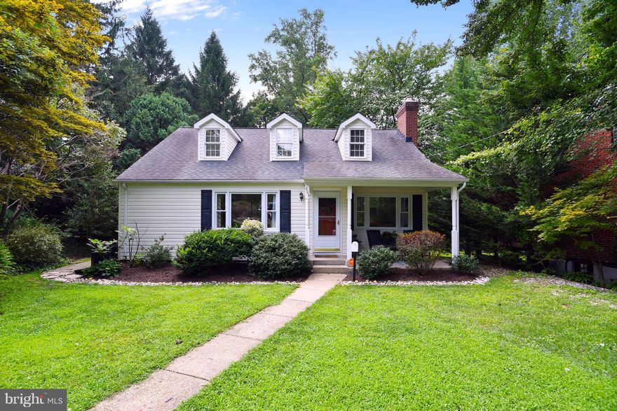 Comfortable, 5 BRM-3 bath Cape Cod on an attractive lot on a quiet street in the desirable West Towson Nbhood-Home is deceiving & larger than it appears from the outside-Relax on the cov front porch-Lower lvl has a spacious clubrm w/kitchenette & sliders to the rear yd & the 5th BRM w/daylight windows & 3rd full bath-EZ walk to Towson-2 zone heat & CAC-Private yard w/mature landscaping-A real gem.