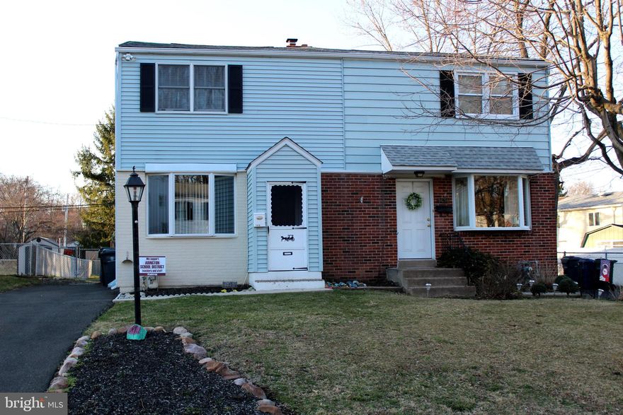 Welcome to 1436 Hallman Road located in the Roslyn section of Abington Township.  This home has been lovingly cared for the past 9 years.   As you walk in the main entrance you’ll enter the large sunny living room with bay window that extends into dining area and kitchen on main floor.  Upstairs you will find 3 freshly painted bedrooms with new ceiling fans and a full bathroom that was redone in 2016.   The basement has plenty of room for storage and also has an additional 1/2 bath which is currently not enclosed. The fenced in yard has a nice patio with new roof in 2020 to enjoy the outdoors and a new custom built storage shed.  New heating and AC unit in 2019.