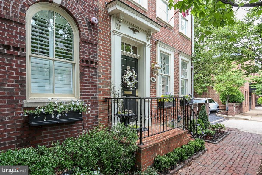 A PERFECT 10++ Elegant light-filled, brick end unit TH in small enclave of luxury homes.TOTALLY RENOVATED CHEF'S KITCHEN & BATHS. Over $160K in RENOVATIONS since 2016. Gas FPL, hardwood floors, generous storage, Lux MBR suite w/ spa BA & huge closet. Private brick patio & 2 off-street assigned parking spaces. Located in heart of Old Town- 2 blocks from Alexandria Waterfront & 2 blocks to King.