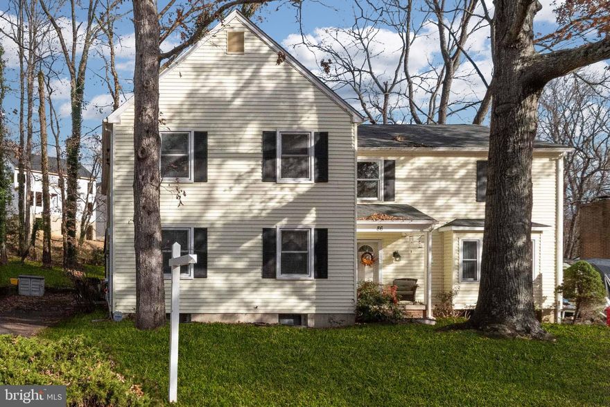 Delightful semi-detached home in the lovely community of Oak Hill. This home is Move-in Ready! NEW Water heater (2020), Windows (2017), HVAC (2014), Roof (2012).  Nice 3 bedroom, 2.5 bath home with a large spacious living room. Great bedroom sizes. White faux wood blinds and ceiling fans in every room. Customized shelving in each bedroom closets. Kitchen and a dining room with sliding doors, leading out to the porch/patio! New Front Doors. Bathroom upgrades include ceramic tile, lighting, fixtures, and cabinetry. Less than a 5-minute drive to the Baltimore and Annapolis Trail, Kinder Farm Park, and all your shopping needs are close by! Blue Ribbon Schools! Easy and close access to major highways.  And NO HOA!