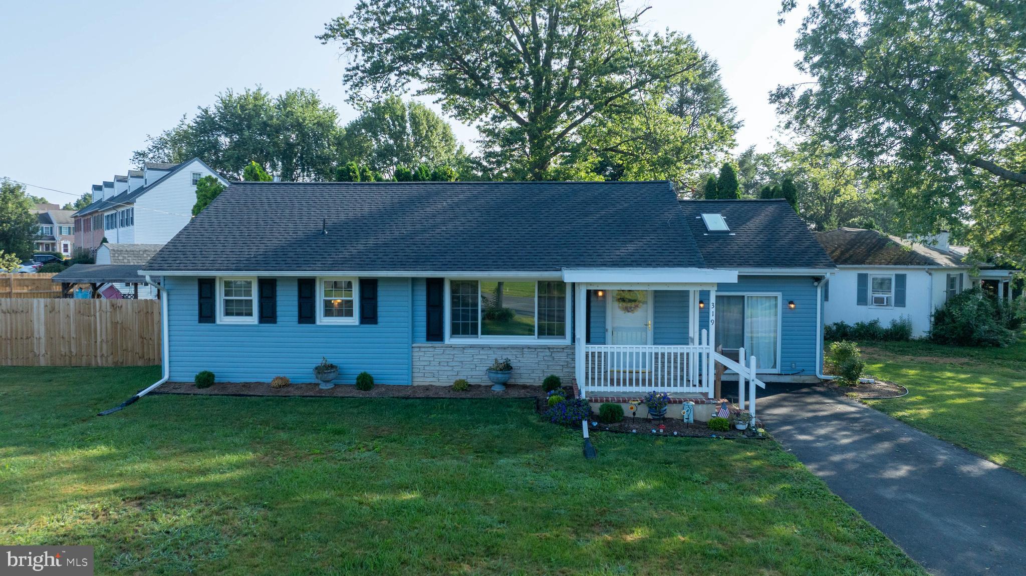 Seller needs to find suitable housing! This home is waiting for you to move in. This Raised Ranch home has 4 bedrooms, 2 full baths and 2 kitchens and is located on a corner lot in a very desirable Mount Joy Borough. New roof, replacement windows, front porch, concrete patio, gas heaters and furnace are some of the many improvements that have been done. The eat-in kitchen has lots of cabinetry along with all the appliances, gas stove, refrigerator and microwave. Since the kitchen and dining areas are located in the center of the home so skylights are a great addition for natural light. There are also skylights in the sunroom for that natural light. The lower level has extra wide stairs for easy access and consists of 2 bedrooms, kitchen living area and full bath. The outside is great for private entertaining with family and friends which includes a pavilion, oversized concrete patio and oversized fenced yard.