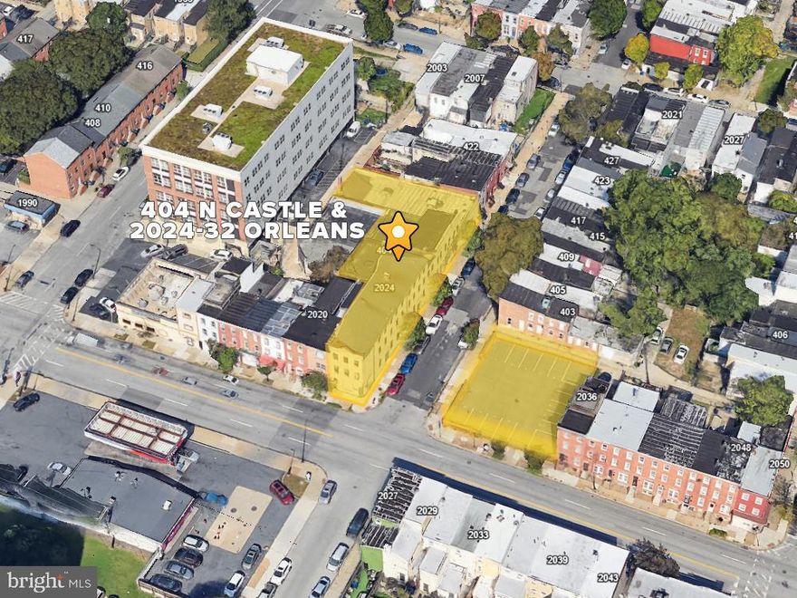 ONLINE AUCTION: Being Sold with 404 N Castle St.  Bidding begins 12/18/2025 @ 10:00 AM. Bidding ends 12/22/2025 @ 1:00 PM. List Price is Suggested Opening Bid. ATTENTION INVESTOR! YOU WON'T WANT TO MISS THIS!
Multi-Property Development Opportunity in the McElderry Park / Mid-East / Care Neighborhood.
PRIME LOCATION! Located next to Johns Hopkins Hospital, and adjacent to the Butcher's Hill, Washington Hill, and Patterson Park areas. JUST MINUTES to the Northeast Market & Patterson Park.
Convenient access to major traffic arteries Orleans Street & N Broadway. Deposit: $50,000.