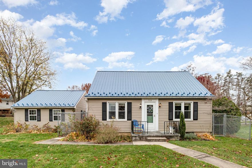 This spacious Cape Cod offers an abundance of natural light and a bright, open floor plan ideal for everyday living or entertaining. Recent improvements include new metal roofs on both the house and the detached garage.

The fenced-in backyard provides great outdoor space, and the finished basement adds additional living area, including a laundry space and an extra bedroom. Off-street parking and a detached garage offer convenient storage and vehicle space.

Outdoor living is easy with a welcoming front porch and a rear patio. The main bedroom is located on the first floor, with two additional bedrooms on the second level. A radon mitigation system is already in place, and new flooring has been installed in the lower level. All appliances are included.

Priced to sell!  Seller seized the opportunity to relocate out of state to be closer to family.