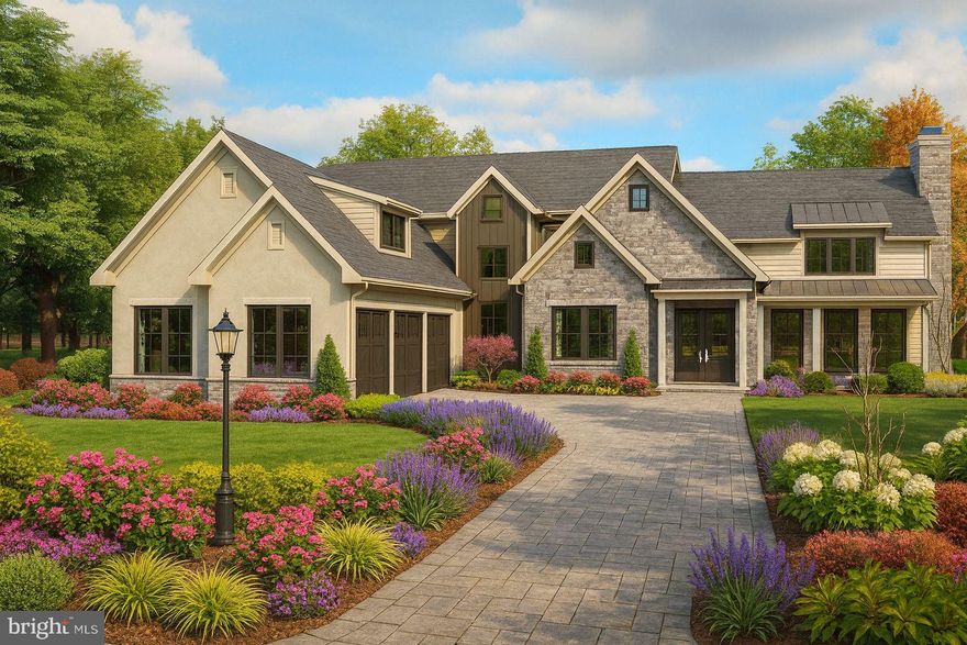 Custom Luxury Home in a Prestigious Manheim Township Community. A rare opportunity to a build a brand new upscale home in the sought-after Stonehenge neighborhood, exclusively with award-winning EC Custom Homes. This newly designed residence combines striking modern curb appeal with the timeless beauty of this established neighborhood. With over 3,700 sq. ft. of finished living space, this 4-bedroom, 4-bath home offers premium finishes, refined details, and a 3-car garage. The main level features a welcoming covered front porch, spacious foyer, private office, and a luxurious primary suite with a custom walk-in closet and spa-inspired bath with tiled shower and soaking tub. A chef’s kitchen showcases quartz countertops, high-end cabinetry, top-tier appliances, walk-in pantry, and a large island, seamlessly flowing into the dining and family room with soaring ceilings and a custom gas fireplace. A full bath with outdoor access provides convenience for a future pool. Upstairs offers three generous bedrooms, two full baths, and a versatile bonus room. The back of the home highlights a covered screened-in patio, perfect for entertaining or relaxing, all set on a beautiful half-acre lot with a large driveway and 3-car garage. Schedule your private builder consultation today to personalize this exceptional home.