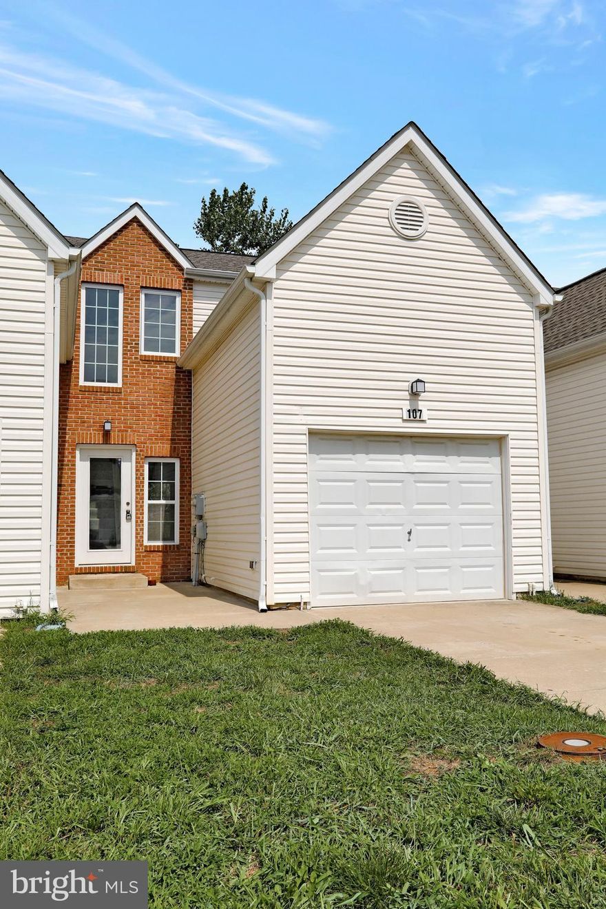 2 bedroom, 1.5 bath townhouse with garage.  Open concept kitchen, living, and dining area with half bath.  Laminate flooring throughout the main level.  Upstairs is a large primary bedroom with walk-in closet and bedroom number 2, both with carpet, as well as a full bathroom and laundry.  Great location - minutes to shopping, restaurants, and I-81.  Call now to schedule a tour!