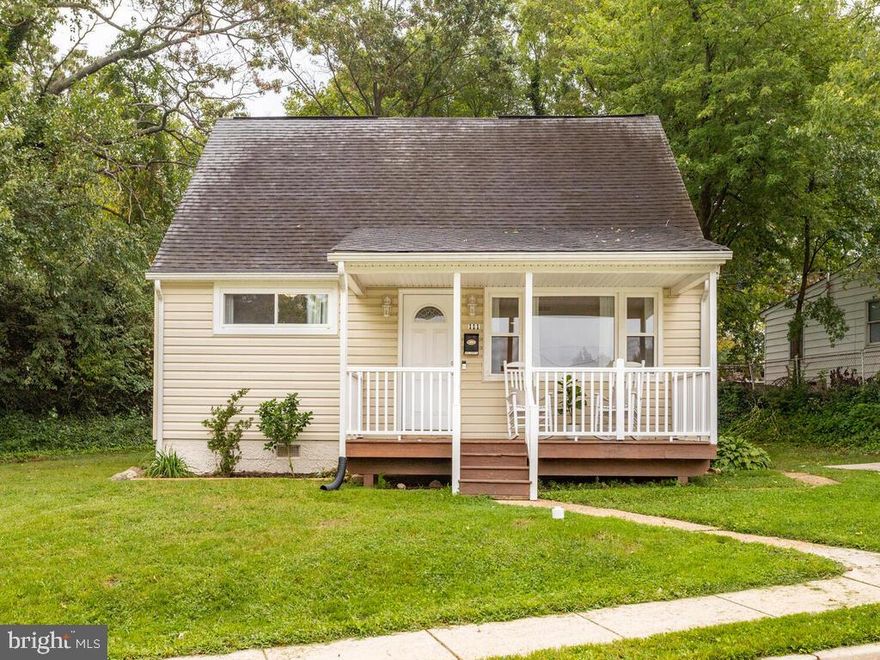 Adorable 4 Bedroom, 2 Bath Cape Cod with Front Porch on Corner Lot. House is Bigger than it looks.  Entire House Recently Renovated in 2017.  Features the Perfect Floor Plan.  Gourmet kitchen with Newer Stainless Steel appliances, Gorgeous Granite Counter Top and Beautiful Tiled Backsplash. Gleaming Hardwood floors throughout the main level. Main Level has 2 Bedrooms and a Full Bath that has been Updated with Stunning Tile Work. Upper Level features 2 Additional Spacious Bedrooms with a Full Bath.  Truly a GEM!!  Quick Easy access to all Major Commuter Routes and within Minutes of Shopping and Dining.  15 Minutes to BWI Airport, 30 Minutes to Baltimore and Annapolis.