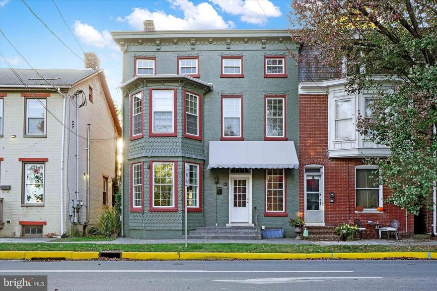 Nestled in the heart of Historic Shrewsbury, this stunning 3-story Victorian-style property offers both charm and versatility under Village zoning, accommodating residential or light commercial uses. This home beautifully blends history with modern updates, featuring original hardwood floors, a striking staircase, and intricate Victorian architectural details that invite you to experience the elegance of a bygone era, all enhanced by the bonus of central air.  Recently converted back from a commercial/retail space, it now boasts a kitchen with a gas stove, ample pantry storage, and a spacious mudroom/laundry that’s versatile enough to accommodate an additional bathroom.

The possibilities for customization are endless: envision an extra full bathroom on the third floor or tailored spaces to suit your needs. This expansive property includes three bedrooms and a full bath on the second floor, with an additional three bedrooms and a cozy living area on the third level. Outdoors, a unique summer kitchen—a separate space once home to a local jewelry shop—offers opportunities for a studio or workshop area, while a detached 3-car garage with electric, two sheds, a charming courtyard, and off-street parking complete the setting. With its rich character and endless possibilities, this property is a rare find just minutes from I-83. Come explore the potential and make this historic gem your own!