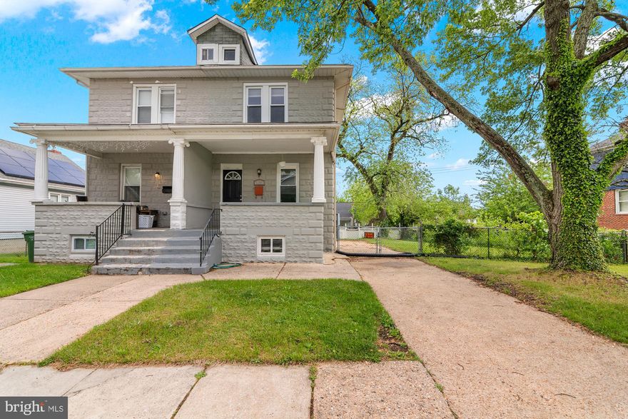Welcome to 5919 Glenoak Avenue, a beautifully renovated semi-detached home located in the heart of Baltimore’s charming Hamilton neighborhood. This spacious four-bedroom, one-and-a-half-bath home effortlessly blends classic 1920s character with modern updates, offering the perfect space for comfortable and stylish living. Step inside to find a bright and open floor plan featuring a cozy living room, formal dining area, and tasteful finishes throughout, including crown molding and recessed lighting. The kitchen is a true standout, complete with granite countertops, stainless steel appliances, and ample cabinetry for all your culinary needs. Upstairs, you’ll find three generously sized bedrooms, including a versatile third level fourth bedroom that can easily serve as a home office, playroom, or dressing room. The home also features an updated full bath, a convenient main-level half bath, and an unfinished basement with potential for additional living space or storage. Enjoy your morning coffee on the inviting front porch or host gatherings on the rear deck, which overlooks a fenced-in backyard perfect for pets, play, or entertaining. Off-street parking accommodates two vehicles, a rare find in the city. Fully renovated in 2017, this home offers modern comfort while maintaining its historic charm. Located just steps from local cafes, shops, and parks, and with easy access to downtown Baltimore and major commuter routes, 5919 Glenoak Avenue is the ideal place to call home.