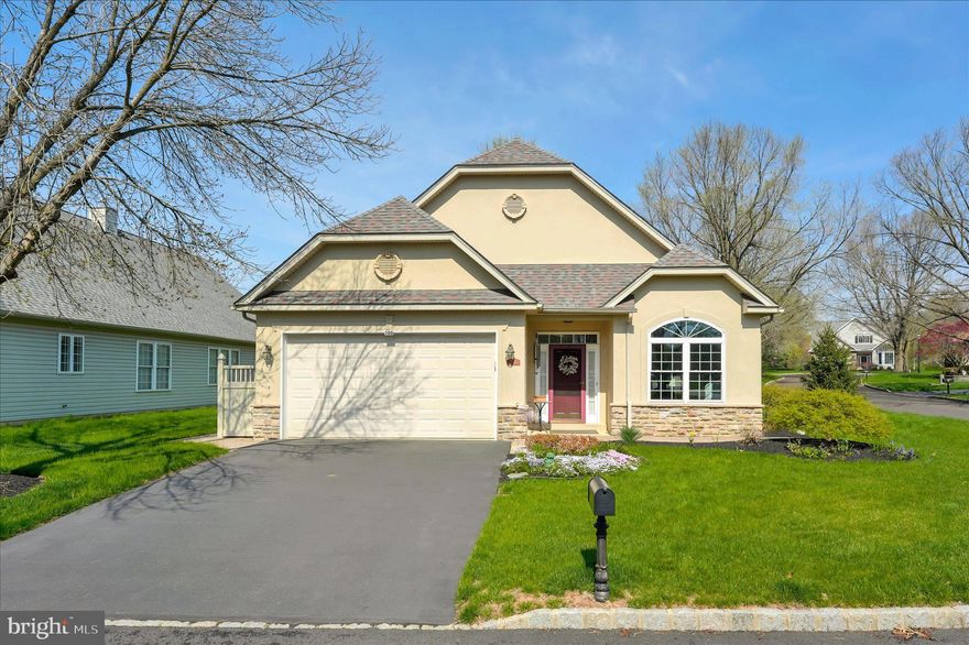 Luxurious Kingsfield Development..... a Beautiful 55+ Community that offers tranquil and peaceful living. This opulent single French ranch home has all the amenities. This 'Barclay" beauty is beaming from head to toe with two bedrooms, awesome master with bath, soaking tub and separate shower. Home offers Formal living and dining rooms, vaulted ceilings, walk-in closets, gas fireplace and 2 car garage with ample storage. Custom eat-in-kitchen with center island. Separate laundry area with utility tub and additional storage. Nice concrete patio with retractable Awning....Perfectly designed for the discriminating buyer.... Minutes from Montgomeryville!