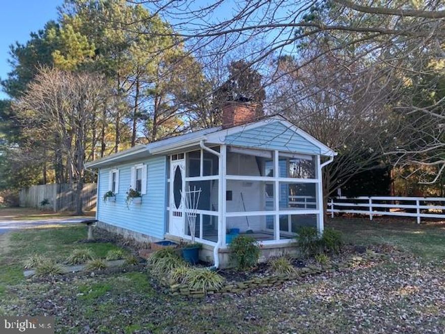 Cute one bedroom cottage in-town of Trappe.  Living room/kitchen combo, 1 bedroom, 1 bath, gas fireplace in living room, 2 mini split ductless HVAC systems.(2022)  Screened front porch.  Note:  Seller in process of surveying and deeding right of way for shared driveway with 4047 Main Street (separately listed for sale).