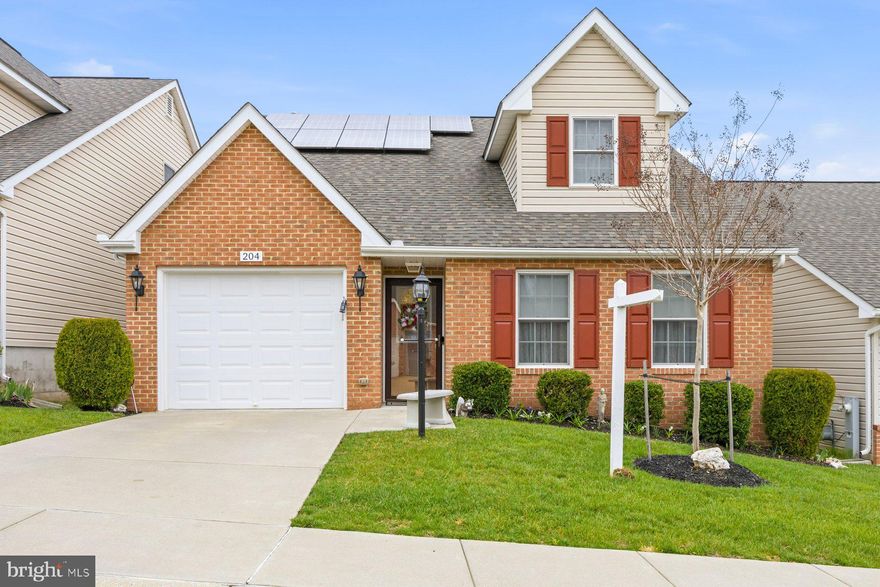 Fall in love with this 55+ single family, DETACHED  home with easy access to all the downtown Westminster has to offer. Nearby restaurants, library, Caroll arts center, McDaniel  college, farm museum, Parks and more. Located OUTSIDE the city limits of Westminster for LOWER TAXES and a low monthly condo fee of $210 which covers lawn maintenance, snow removal, and trash service, this well maintained three bedroom, 2 1/2 bath home is a unique, a  one of a kind offering in this community. Customized with two main level  primary bedroom suites with an adjoining full ceramic tile bath with a walk-in shower, glass doors, each BR with their own  walk-in closets. Wood floors throughout the main level. A main level half bath with adjoining laundry room with full-size washer and dryer as well as a utility tub. A separate office/den, and a gourmet kitchen with granite counters, an island breakfast bar, gas for cooking, & stainless steel appliances.  A open living and dining area, boasting plentiful windows and vaulted ceilings.  French doors with built-in blinds  lead to a trex  deck to enjoy sunrise with your morning coffee to the sounds of bird song . The upper level offers a third bedroom, huge walk-in/storage closet, full bath and spacious loft/den with adjoining utility room. See the features list for additional details.