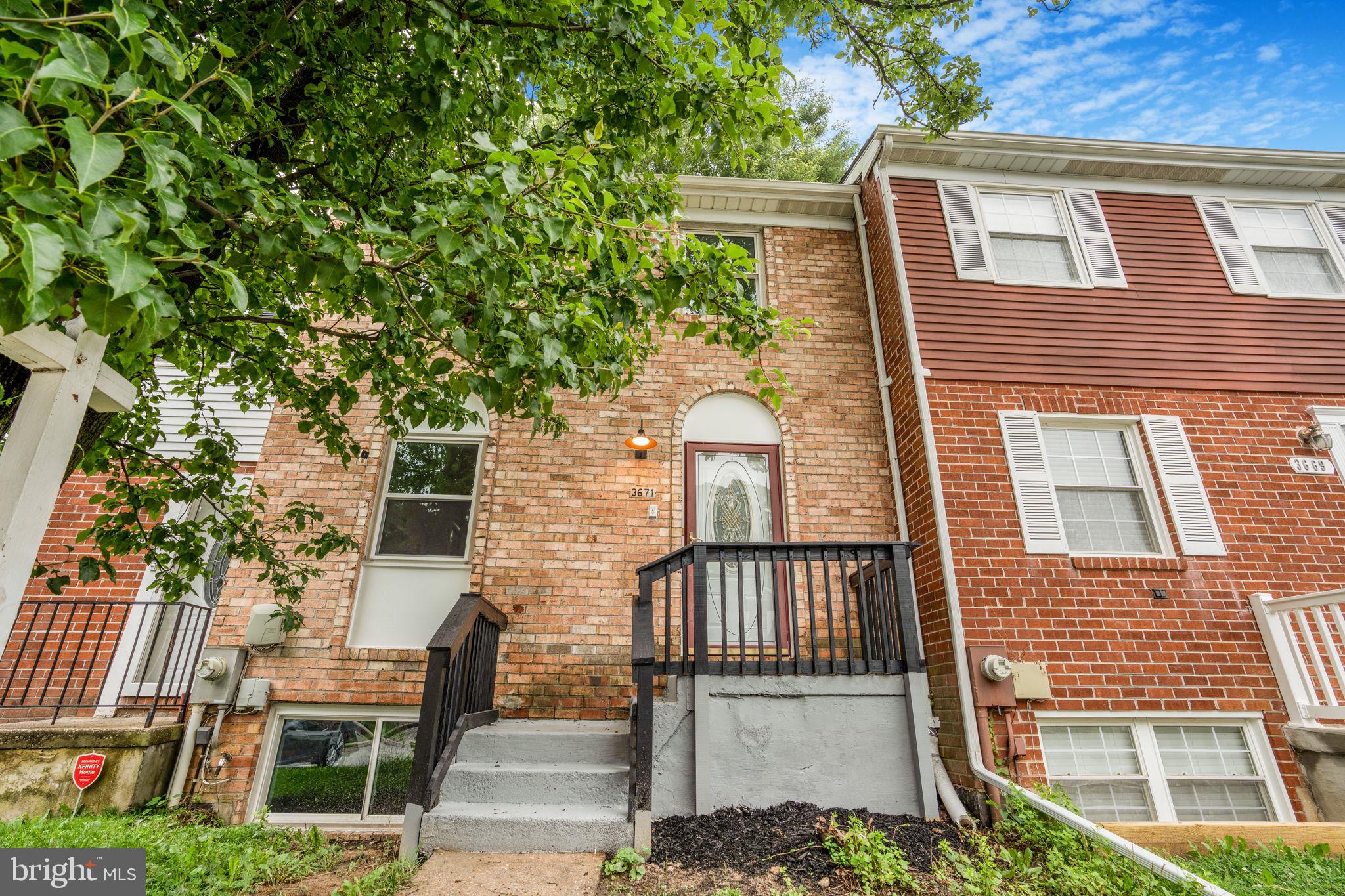 OPEN HOUSE 6/21/25 from 11AM to 1PM
Welcome to this fully renovated townhome in the desirable community of Randallstown, MD 21133. Boasting 4 bedrooms, 2 full baths, and 2 half baths, this home is thoughtfully updated with luxury finishes and modern touches throughout.
Step into the brand new kitchen featuring stainless steel appliances, granite countertops, and a spacious eat-in island that flows seamlessly into the open floor plan—ideal for both entertaining and everyday living. The main level showcases beautiful hardwood flooring, while the upper and lower levels are finished with durable and stylish luxury vinyl plank flooring.
The upper level offers three generously sized bedrooms and two beautifully updated full baths, providing comfort and style in every corner. Enjoy outdoor living with a new deck overlooking a partially fenced yard, perfect for relaxing or hosting gatherings.
Additional features include a brand new roof, two assigned parking spaces, and a fully finished basement with a flexible layout that includes a rec room, space for an office or bedroom, and a separate laundry area.
This turnkey property blends modern convenience with timeless charm—ready for you to move in and make it your own.