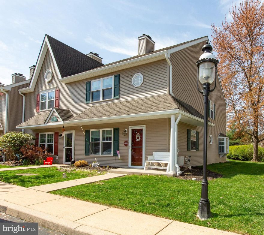 Beautiful end unit located in Quail Crossing is now available.  Enter thru the front door to a spacious living room with updated windows and a wood burning fireplace.  The dining room is situated adjacent to the living room and with the open concept floorplan this area is great for entertaining! Step into the renovated white kitchen with granite countertops, recessed lighting, under cabinet lighting  and LVP flooring, a cooks dream kitchen!  Adjacent is the breakfast area with a bay window and a newer sliding door to the outside space.  An abundant of natural light floods this area thru the day.  The rear patio has been expanded for great seating in the warmer months.  An outside storage shed is conveniently located for all of your outside gear!   No need for lawn equipment as the association fee includes maintaining your outside space! Back inside the first floor has a centrally locate powder room for your convenience and guests!   Up the stairs to the second floor you have two primary bedrooms each with their own updated bathrooms!  Equally in size so you can decide which one would be your primary bedroom!  Both bedrooms feature laminate flooring and ceiling fans.  The windows in the front bedroom have been replaced during the sellers ownership.  On this level also is the laundry area, so convenient!  Up one more flight and you will find another bedroom.  This room could double also as an office, playroom, exercise room or another living room hangout!  The mechanicals and storage room on located on this level as well.  The owners have cared for this home over the years of ownership and it is in move in condition!  Located in the Phoenixville Area School District and a quick ride to Bridge St downtown make this home very desirable.  Downtown Phoenixville has an abundance of restaurants, bars, coffee shops, movie theater and retail shops.  There is also many fun activities in the downtown area through out the year.  Valley Forge park is nearby and all the history and walking paths make this a great activity to enjoy and explore.  King of Prussia Mall complex only 10 minutes away if you are looking for more shopping options as well as restaurants.  Major highways and roadways also so convenient for your travel needs.  The seller requires an end of August closing or a rent back.