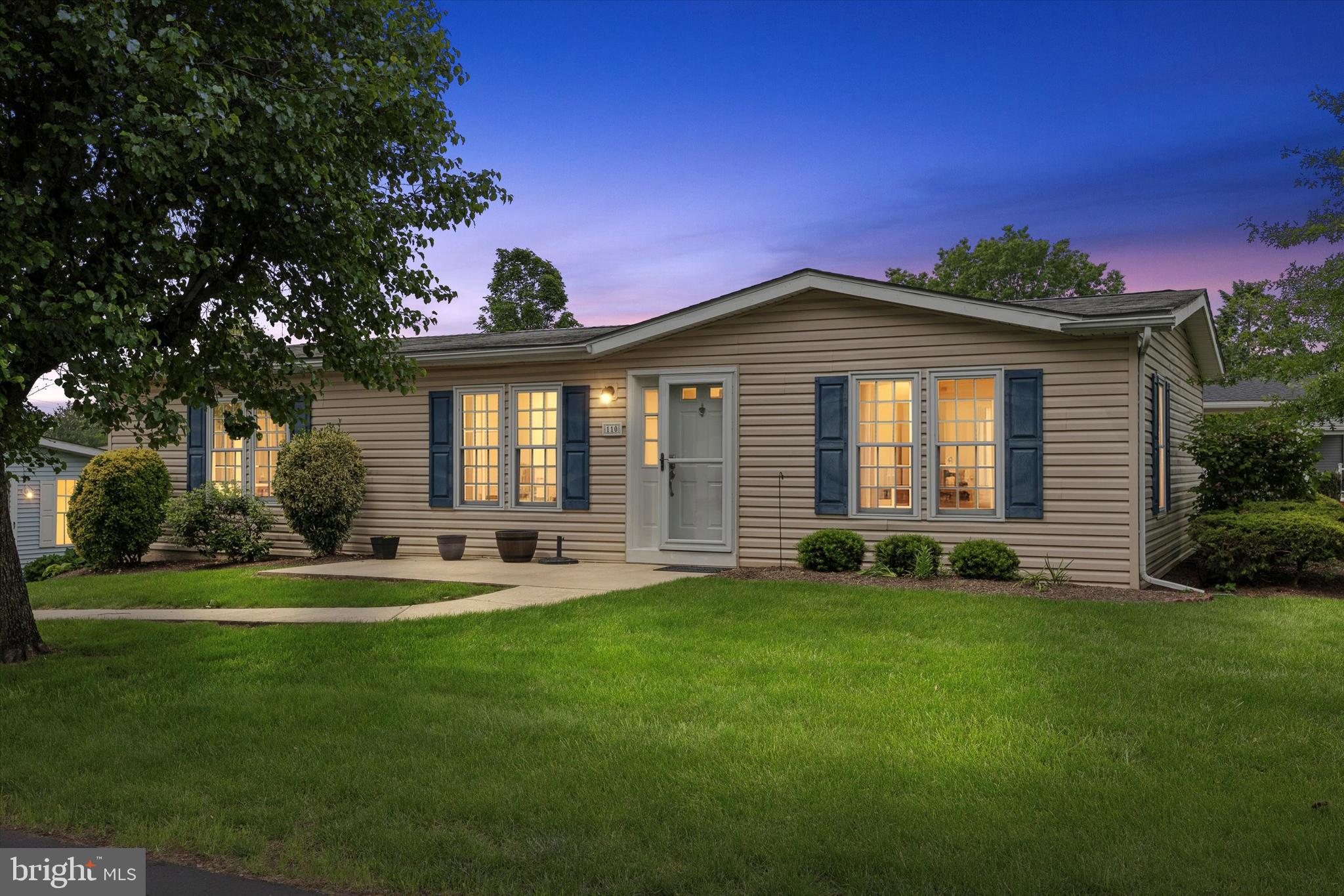 Welcome home. Low maintenance, single-story living at its finest! You are going to love being the newest resident of Hidden Springs, a vibrant 55+ community. This home has been tastefully updated by the previous owner and is ready for you to call it your own! The kitchen has newer (2022/2023) cabinets, countertops, and Frigidaire stainless steel appliances including a smooth top 5 burner self-cleaning range, dishwasher, and refrigerator plus an Insinkerator garbage disposal. Both bathrooms were renovated (2022/2023) and are each complete with large vanities that provide storage aplenty. There is an oversized newer stall shower in the primary bedroom ensuite bath and newer full tub / shower combo unit in the secondary bath. The primary bedroom has a huge walk-in closet with shelving while the second bedroom offers two (2) double door closets. The entire interior was professionally painted in 2023 in beautiful, neutral colors that will suit nearly any taste. There are also newer laminate floor coverings throughout with the exception of the bedrooms where there is newer, luxurious carpeting. There is a newer (approx. 2023) vapor barrier in the crawl space. The 11’ x 10 side deck with steps to the yard was recently refinished and is awaiting your summer cookouts. The concrete patio out front is perfect for relaxing on with a good book or cup of tea/coffee. Hidden Springs is very desirable, well-managed and full of fantastic amenities including a refreshing pool, large club house, exercise room, billiards, walking paths, and so much more. Schedule your tour today and come see why the community is so highly sought after!