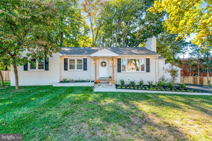 Stunning classic brick rambler with modern finishes. 

This beautifully renovated rambler blends classic charm with contemporary style. Featuring 4 bedrooms and 4 full baths, including en-suites with walk-in closets on both levels, this home offers flexible living for families or guests.

The open-concept kitchen is a showstopper with an oversized island featuring a magnificent  quartz top. Top of the line Bosch induction stove, and an oversized sink—perfect for cooking and entertaining. A light filled sunroom with mini-split system provides year-round usability. Engineered white oak flooring runs throughout the main level for a warm, cohesive look from sunroom to bedroom.

Downstairs, enjoy a spacious L-shaped den with textured carpet, a beautifully designed laundry area with sink, storage, and workspace, plus two additional bedrooms and baths.

Outside, the home offers plenty of yard space for outdoor activities, and cedar privacy fence. Detached garage with storage room above, a rare find in this area. Expanded driveway that easily fits multiple cars or larger vehicles.

A thoughtfully updated home combining craftsmanship, comfort, and functionality—move right in and enjoy! 

Nestled in the desirable Mount Vernon area, commuters will appreciate easy access to Ft. Belvoir to the south and GW Parkway to the north  for scenic commuting to Old Town, Pentagon and DC. 
Owner/agent.