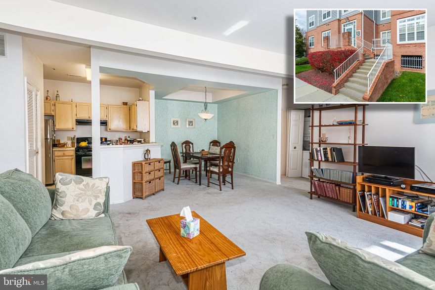 CHARMING AND BRIGHT 2ND LEVEL CONDO IN SECURE BUILDING WITH GARAGE PARKING!  Features include a spacious living room with a dining area, a kitchen with ample cabinet space, a Primary bedroom with a walk-in closet and a full bath with double sinks, a balcony that overlooks the common grounds and 1 car parking in the garage.  Community amenities include tennis courts, walking/jogging paths, community pool, and security gate.  Conveniently located close to shopping, restaurants, and major roadways.  Sold As-Is!