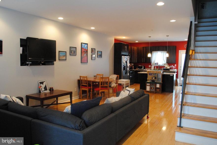 Newer Construction rental property available July 1st! This 3 bedroom, 3 bath townhome includes an additional office space and 2-car parking. This home is centrally located in Manayunk and is a short walk to all the shops and restaurants of Main Street. Featuring hardwood floors throughout, 9ft  ceilings, and a modern kitchen with granite counters, stainless steel appliances, and pantry. There is plenty of room for a sizable kitchen table in addition to a particularly large living space.  On the 2nd floor, you will find 2 large bedrooms, a Jack and Jill full bath, and laundry room. The 3rd floor houses the primary suite with a large bedroom, walk-in closet, and full bath. This level also features an additional bonus room, perfect for an office or separate living space. There are several outdoor areas including a large roof deck with stunning views. The walk-out basement comes fully carpeted and features a full bathroom. This space, with it's high ceilings and tons of natural light, is the perfect bonus space. All tenants must fill out application and provide acceptable credit score. 1st month, last month, security deposit due at signing of lease.