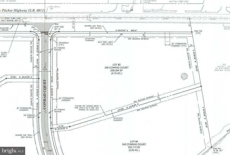 Commercial Real Estate Auction on Tuesday, January 20, 2026, with online and in-person bidding. These four parcels are located at 11800 Molly Pitcher Hwy (US-11), Greencastle, Antrim Township, Franklin County, this rare portfolio sits along Conrad Court between I-81 Exits 3 and 5 in Franklin County’s fastest-growing commercial corridor. Parcels and approximate acreage: Lot 1, 5.32 acres; Lot 2, 4.74 acres; Lot 3, 8.04 acres; Lot 4, 5.34 acres. Highlights include US-11 frontage for daily exposure and minutes to I-81 with a regional connection from Harrisburg to Hagerstown, proximity to major employers and new industrial growth, and estimated daily traffic counts of 12,000 to 13,000 vehicles. Site features: level to gently rolling topography; public water, sewer, electric, gas, cable, and phone available; stormwater management facility installed for Lot 3 and Conrad Court; FEMA Zone X, not in a floodplain. Zoning is Highway Commercial (HC), supporting a wide range of uses such as retail and services, restaurants and convenience, professional and business offices, hotels and hospitality, health and fitness, veterinary services, mini-warehouse and self-storage, light manufacturing and food processing, vehicle or farm equipment sales and service, theaters, churches, and community organizations; HC generally allows up to approximately 75 percent impervious coverage and building heights up to approximately 50 feet, with flexible setbacks (buyers should verify all details with Antrim Township). Offered through a multi-parcel auction, these four parcels on Conrad Court can be purchased individually, in combination, or as an entire portfolio. This flexible auction format lets you bid on the one, two, three or four lots that best achieve your goals whether you’re expanding your business, developing a new site, or investing in commercial real estate. Every bid is open and competitive, ensuring a fair and transparent process that achieves the highest and best value. This is a shovel-ready opportunity to build your business in a high-growth, infrastructure-rich location with outstanding visibility and access. Whether your plan is a retail or service hub, hospitality, office campus, mini-storage, or light industrial facility, these parcels deliver the scale, flexibility, and momentum to move from concept to construction. Information is believed accurate but not guaranteed. Buyers should conduct due diligence and confirm zoning, permitted uses, utilities, lot lines, and any easements or covenants prior to bidding. In-person bidding at Antrim Township Office, 10655 Antrim Church Rd, Greencastle, PA.