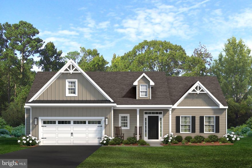 This Greenwich floorplan is available to be built at the Meadows at Wicklow.  Visit our model homes during our weekly Open House; Wednesday through Saturday from 12-5pm.  The Meadows at Wicklow 55+ Community offers 5 floorplans to build.  At 1,672 sq ft of living space, the Greenwich is our mid-sized ranch home. Featuring two to three bedrooms and two baths, this charming home has the potential to accommodate more living space with additional storage in your garage, added space towards the rear of your home and by adding a screened porch. The Greenwich allows for open concept living while providing privacy for your owner’s bedroom suite with guest bedrooms located adjacent to the great room. With charming built-ins, fireplace, and screened porch additions, it’s not hard to imagine this house transforming into your warm and cozy home. Many upgrades are included in the base price such as 9ft ceilings on first floor, full unfinished basement, maple cabinetry, stainless steel appliances and much more! 
Must use builder's affiliated lender and title company for any builder incentive. Terms and Conditions apply. See agent for details.
Directions:  Please use google maps address 2647 Baltimore Pike, Oxford, PA 19363