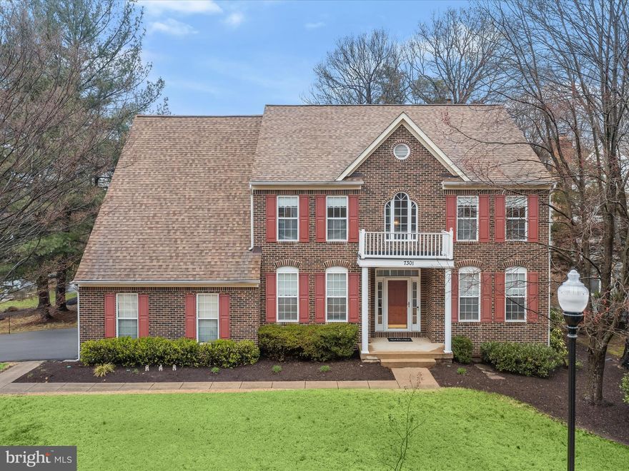 This stately brick-front colonial, situated on a beautifully landscaped quarter-acre corner lot, offers over 5,000 square feet of well-maintained living space in the sought-after Northridge community. Mature trees, blooming foliage, and lush zoysia grass enhance the curb appeal, setting the stage for a home that balances elegance with comfort.
Step inside to a grand two-story foyer adorned with marble tile, flanked by formal living and dining rooms, each featuring hardwood flooring and crown molding. Beyond, the impressive two-story family room boasts soaring windows and a cozy gas fireplace, seamlessly connecting to the kitchen. Designed for both function and style, the kitchen offers 42-inch cabinetry, a spacious island, a breakfast area, double wall convection ovens, and a pantry. The adjacent sunroom, bathed in natural light from its walls of windows and skylights, provides tranquil views of the surrounding evergreens. A private home office with double door entry, a main-level laundry room, and a half bath complete this floor.
Upstairs, the primary suite is a serene retreat with a vaulted ceiling, a walk-in closet featuring a custom organization system, and an en-suite bath with a double vanity, a whirlpool/jetted tub, and a recently renovated glass-enclosed shower. Three additional bedrooms share a well-appointed full bath.
The versatile lower level expands the home’s possibilities with a spacious recreation room, a private fifth bedroom with its own entrance, a kitchenette—ideal for guests or in-laws—and a full bathroom. A large storage room ensures ample space for organization.
Outdoor living is elevated with a spacious tiered deck overlooking mature trees and a private, fenced-in backyard, offering a peaceful setting for entertaining or relaxation. Adding to the home's practicality,
a side-loading extra-wide garage with high ceilings affords additional space for optional wall shelving and overhead storage.
Residents of Northridge enjoy a wealth of amenities, including a lakefront park with a paved walking trail, a gazebo on the water, a community pool, tennis courts, a playground, and a clubhouse available for private events. The trailhead to paved walking trails is a mere 200 yards from the driveway, and the WB&A walking/biking trail is also nearby. Conveniently located just minutes from shopping, dining, and major commuter routes, this home provides easy access to Washington, D.C., Annapolis, and Baltimore. Nearby, NASA, the University of Maryland, Metro stations, and major highways enhance connectivity for work and travel. A perfect blend of space, style, and location—this home is a rare find!
Please note: photos depicting furniture have utilized virtual staging.