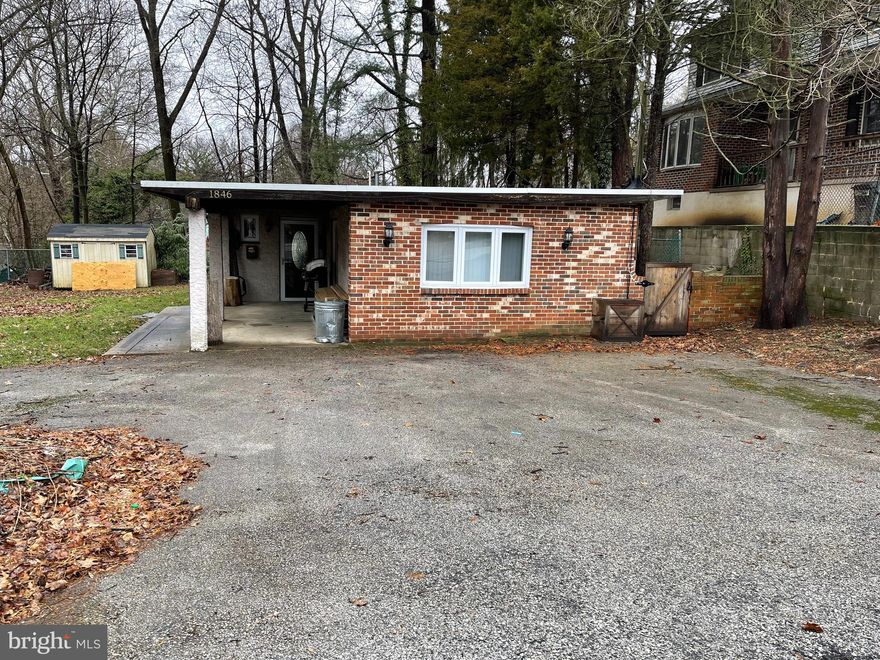 JUST LISTED!  This is a unique property in Folcroft - Enjoy easy and energy efficient one floor living in a ranch style home, situated on a quiet half acre+ lot, at the very end of a dead end street, with a nice stream side location - The property features a in ground pool, set in the lower yard, for your family and friends gatherings.   Pool hasn't been opened in several years.  The home has been upgraded and updated over the years - Newer kitchen - Newer tiled bath - Newer energy efficient windows, including a large bay window, and sliding door to a covered porch - Upgraded electric and plumbing - Private off street parking for 3/4 cars - No thru traffic! Plenty of room for entertaining,  gardening,  pets, possible garage addition or additional driveway,  or just your personal out of the way space,  all in a central location - Take a look .... Not your usual property .....Notice: property is in foreclosure and owner does not have money for major repairs if any.  Property will be cleaned out of all tools etc.  Property is being sold as is.  Buyer responsible for township U&O.