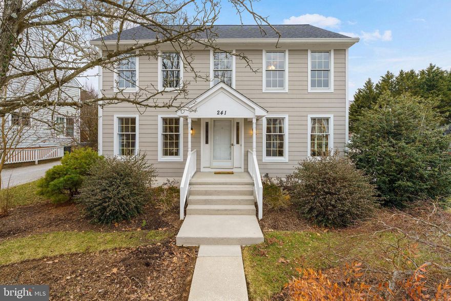 The community of Ashland is the perfect combination of incomparable natural beauty and easy access to the myriad amenities of Hunt Valley.  241 Clay Hill Circle is one of the coveted porch-front individual homes in Ashland and is located just steps from the NCR Trail.  So much has been replaced in the last couple of years – roof, HVAC, appliances, etc.  – nothing for you to do but move in and enjoy this idyllic setting.  The first floor features a formal living room, large dining room, gourmet kitchen that opens onto a large family room with fireplace.  Off of the family room is a screened porch, and off of the kitchen is a breakfast area and mud room.  The second floor features a large primary suite with walk-in closet and generous en suite bath.  There are two additional bedrooms and a full bath on the second level.  The lower level is fully finished with a bedroom, full bath, a second family room / hangout space with fireplace, and a large laundry room.  There is a detached 2-car garage, lovely deck with built-in benches and custom landscaping at the private rear of the home.
The Ashland HOA takes care of snow removal, mowing and landscaping.
Imagine being just steps from the NCR Trail, the most beautiful trail and nature preserve in Baltimore County.  Hop on your bike and you can ride all the way to Pennsylvania!  Incredible that shopping and easy access to I-83 are just minutes away.  Truly the best of both worlds!