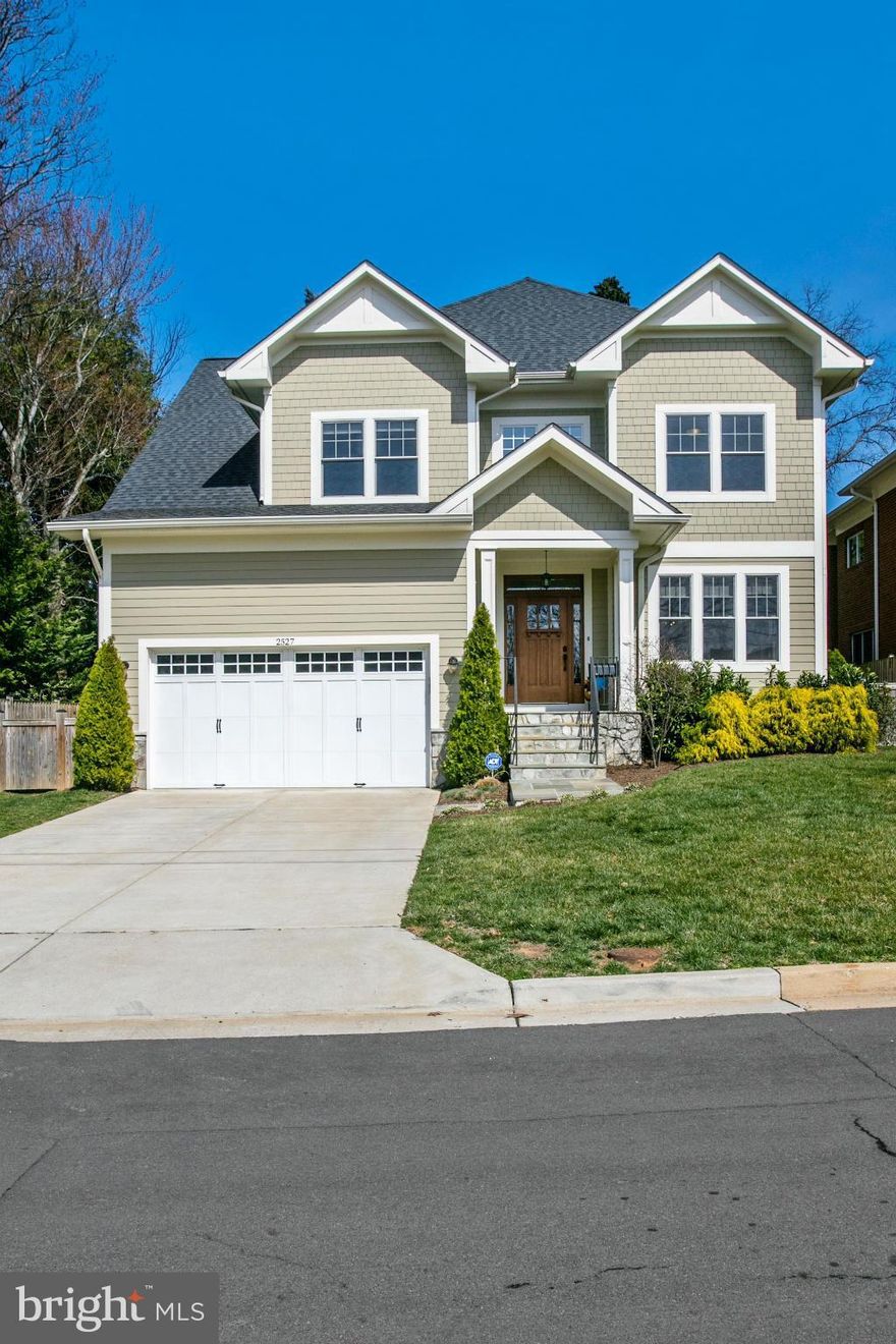 Unpack and enjoy. Inviting 5 bed/4.5 bath Craftsman home in terrific location. Great finishes. Gourmet eat-in kitchen w/granite counters, granite island, SS appls, wood cabinets & pantry.  Family rm w/gas FP. Hardwood floors-1st & 2nd levels. Light filled master suite w/relaxing master bath & his/her walk-in closet.  Fully finished basement. 2-car garage.Private yard. All a/v equipment conveys.