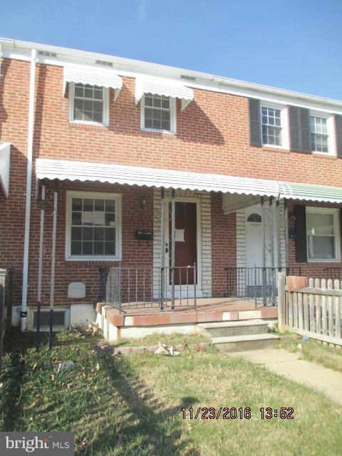 Updated home needs some work.. Newer windows, kitchen cabinet, enclosed rear porch, off-street parking. Basement needs some repair from prior water infiltration. Sold strictly as-is. Seller is exempt from transfer and recordation taxes so buyer pays all.