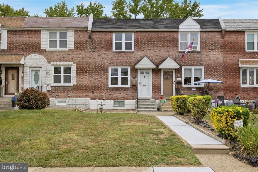 Check out this well-maintained 3-bedroom, 1.5-bath row home in the heart of Glenolden! Right away, you’ll notice the freshly redone concrete walkway that adds great curb appeal and sets the tone for what’s inside. Step in to find beautiful hardwood floors throughout the home and fresh paint in every room. The main level features a spacious living room, a separate dining area, and a functional kitchen that’s in good shape and ready to go. Upstairs, you’ll find three comfortable bedrooms and a full bathroom thats ready for your personal touch if you decide to update it down the road. The basement offers even more space, including a convenient half bath, laundry area, and access to the built-in garage. There's also a small driveway out back, giving you off-street parking. Additional highlights include central air for year-round comfort and a quiet block that’s still close to schools, parks, shopping, and public transportation. This home is move-in ready. Schedule your tour today and come see it for yourself!