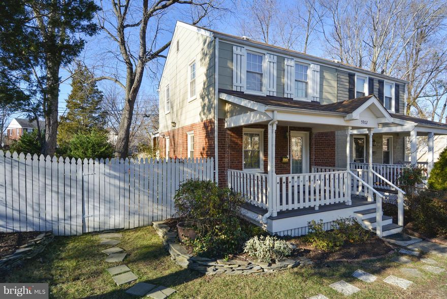 This Jefferson Manor home, featuring beautiful hardwood floors & double pane windows, awaits your inspection. Large backyard w/covered rear deck & shed, is ready for sunny BBQ's & gardening. Inviting front porch & off street parking. Finished lower level w/ big laundry area, upgraded 200 AMP service/ copper plumbing. AC system/ 6 months young. All walking distance to Huntington Metro Yellow Line.