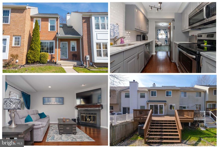 Beautiful townhouse in desirable Millwood development. You'll enjoy cooking in your updated kitchen with quartz countertops, stainless steal appliances, updated backsplash, and plenty of counter & cabinet space. First floor also includes a separate dining room (or office area) with a super cute dry bar area. You'll appreciate the cozy breakfast area off kitchen that opens to a large living room with wood fireplace. Upper level includes a large primary bedroom with a walk-in closet, vaulted ceilings, and primary updated full bathroom. Upper level also includes a sizable second bedroom. Lower level can be used as a third private bedroom with an updated half bath. Lower level also includes a separate laundry and utility room. Enjoy the outdoors on your huge deck with a cute backyard area. Home also boasts new windows (2024), new roof & functional opening skylight (2024), new plush carpet - upstairs and on steps (2024), garbage disposal (2025), LG front load washer & dryer, and fresh neutral paint throughout. MOVE RIGHT IN!!!